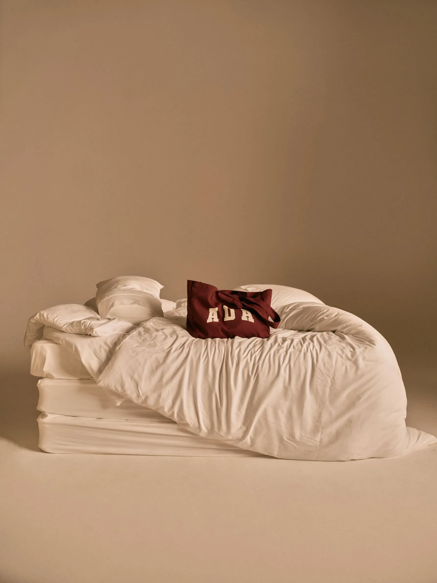 ADA Tote Bag - Burgundy/Marshmallow White