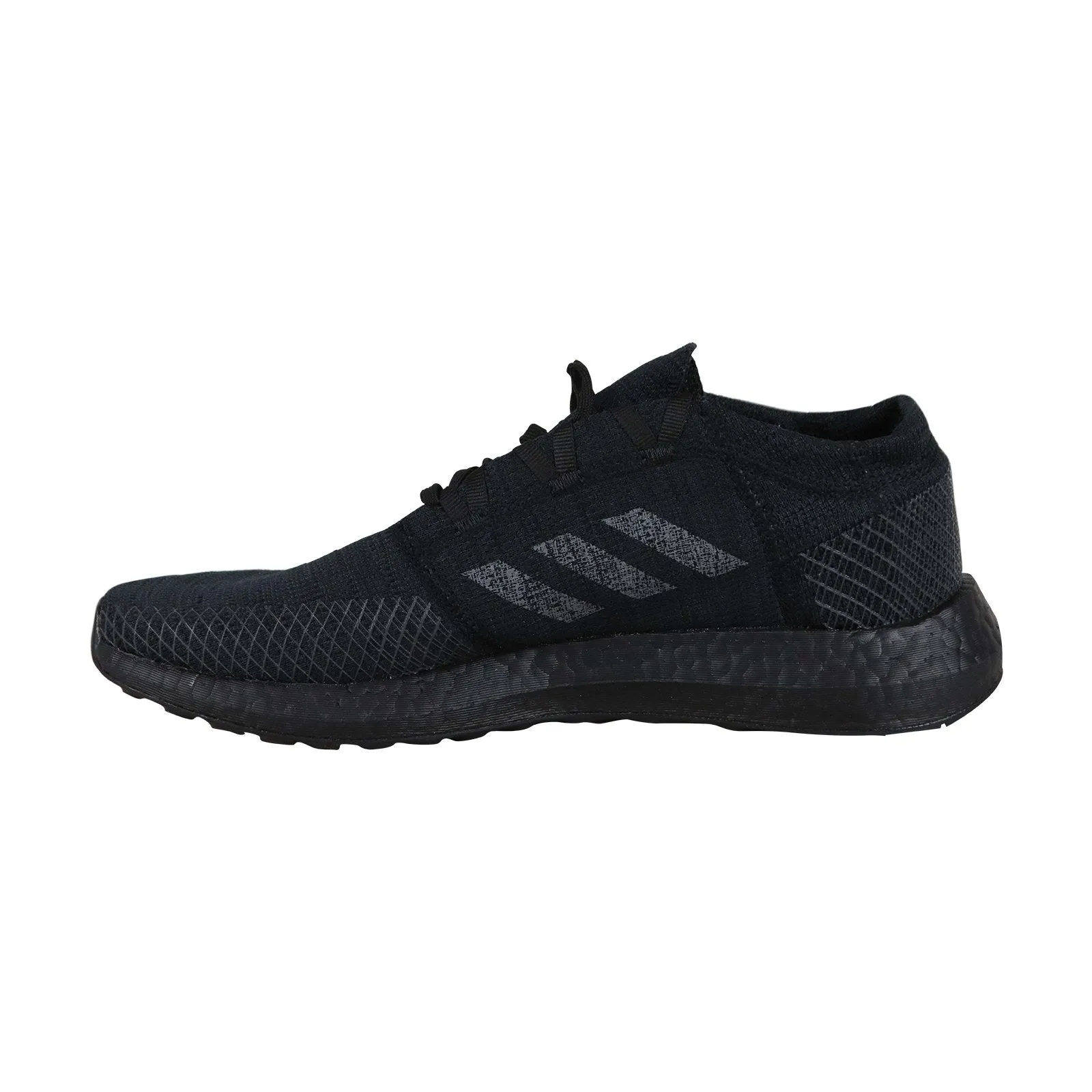 Adidas Pureboost Go F35786 Mens Black Canvas Lace Up Lifestyle Sneakers Shoes