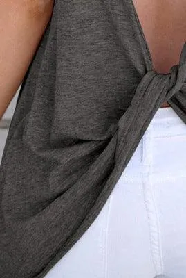 Best Summer Women's Cross Sleeveless Tops T-shirt Top
