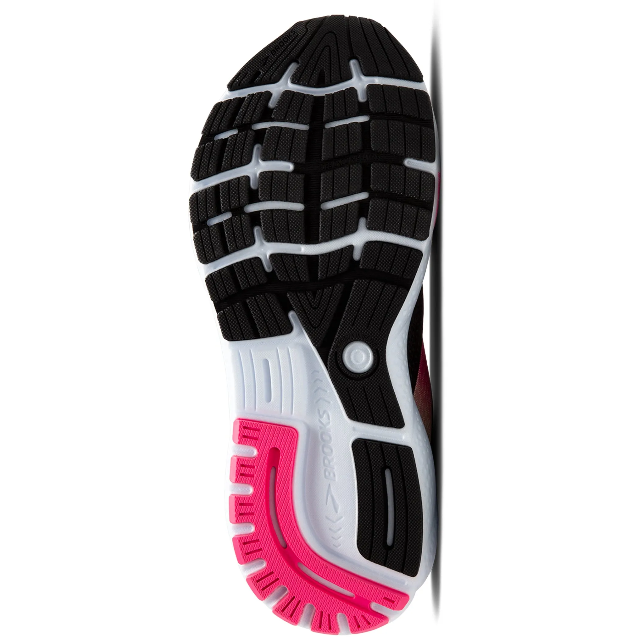 Brooks Ghost 16 Women's Wide D Fit Black Pink Yellow