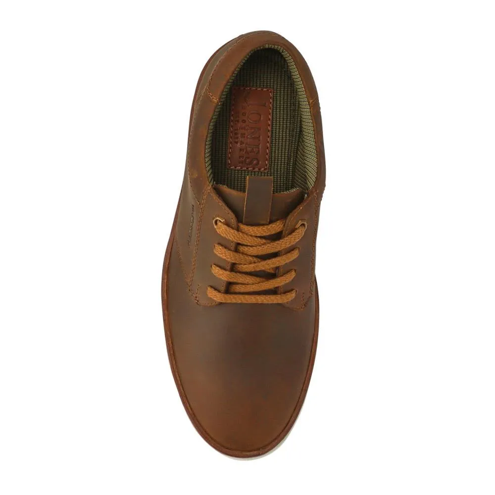 Cushioned Leather Lace-Up Trainers - HARWICH / 326 972