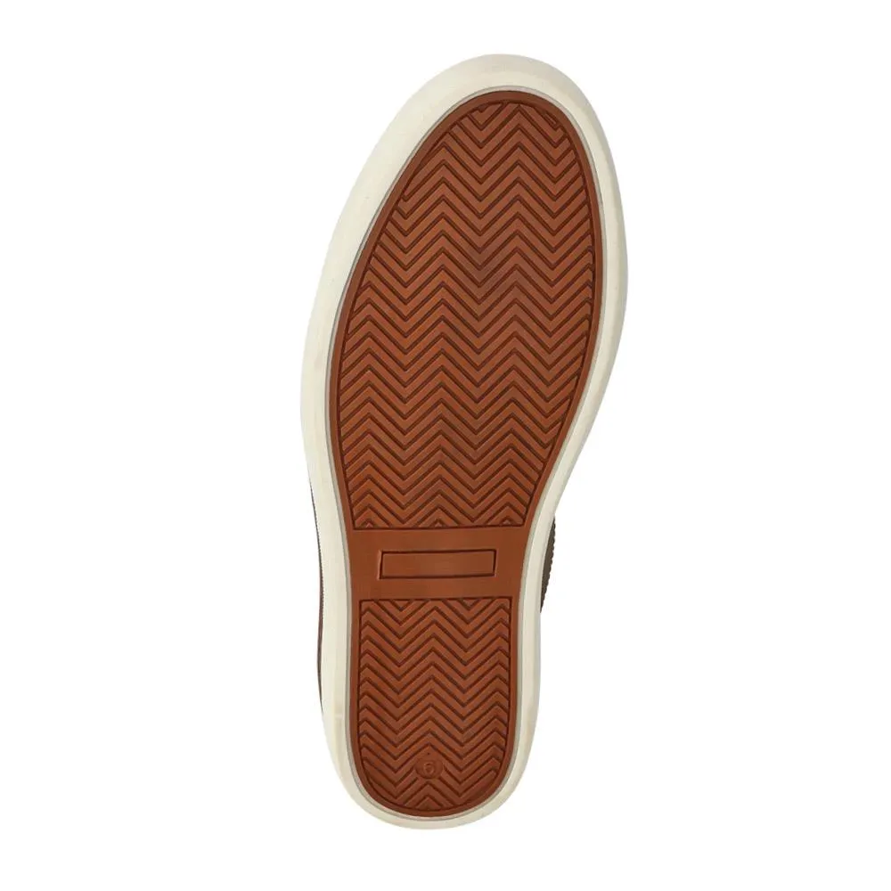Cushioned Leather Lace-Up Trainers - HARWICH / 326 972