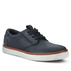 Cushioned Leather Lace-Up Trainers - HARWICH / 326 972