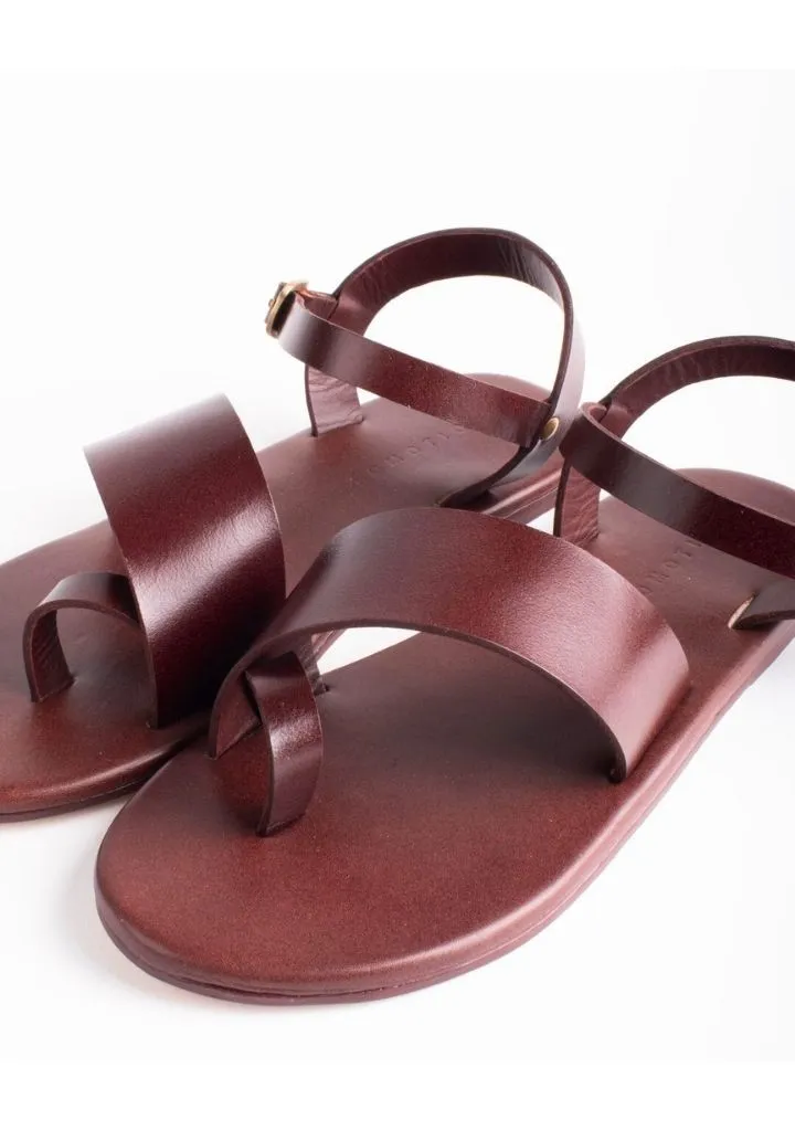 Diagonal Strap Sandals
