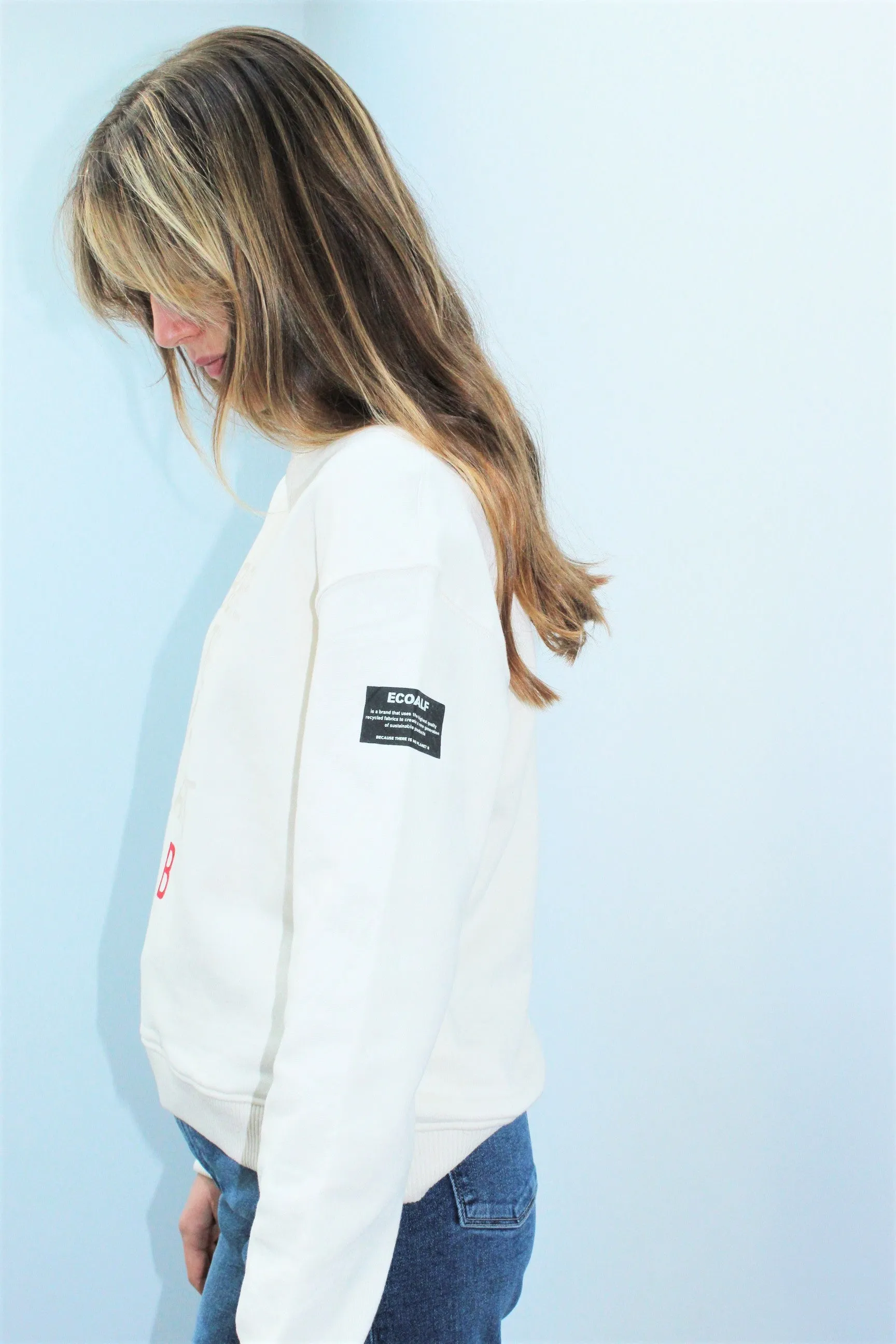 Ecoalf Llanesalf Sweatshirt in Cream