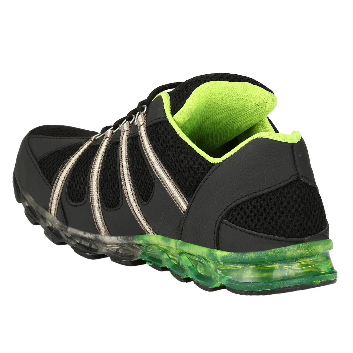 Eego Italy® Black Genuine Leather Men's Steel Toe Safety Shoes