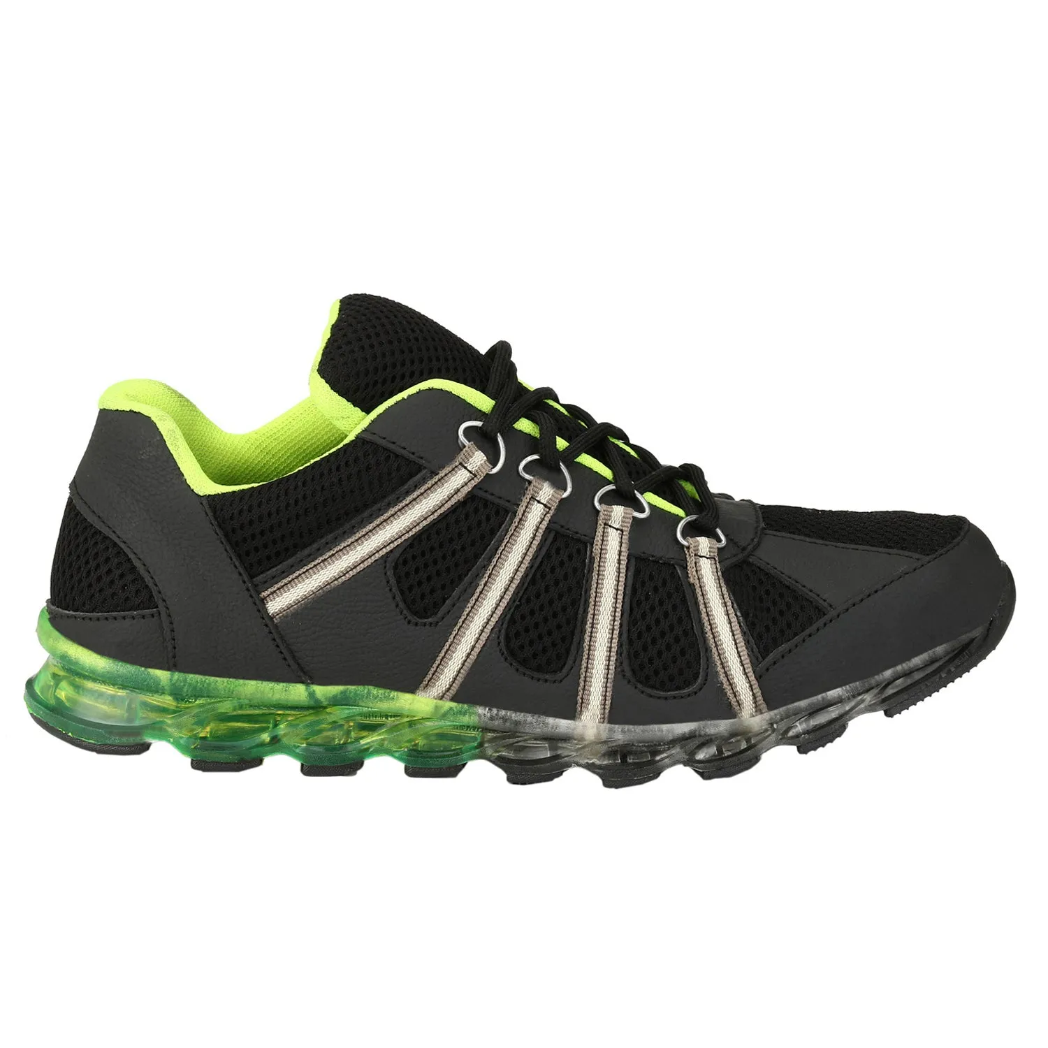Eego Italy® Black Genuine Leather Men's Steel Toe Safety Shoes