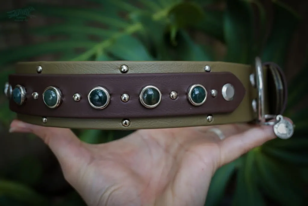 ERIS 1.5" Gemstone Buckle Collar