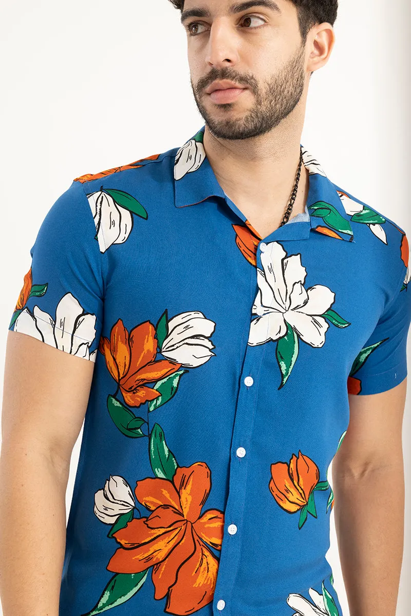 Extensive Flower Blue Co-Ords