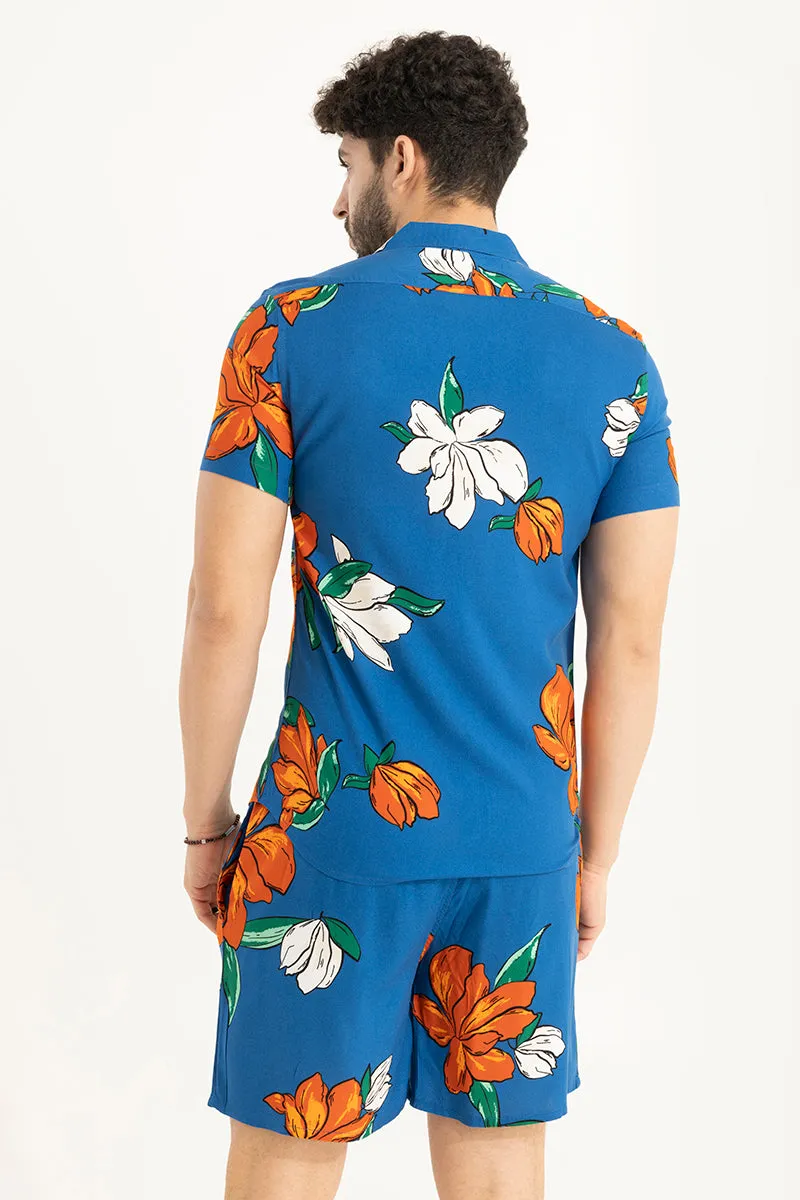 Extensive Flower Blue Co-Ords