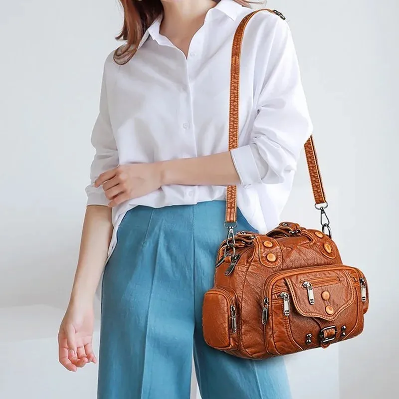 Francesca | Classic Versatility Vintage Messenger Bag