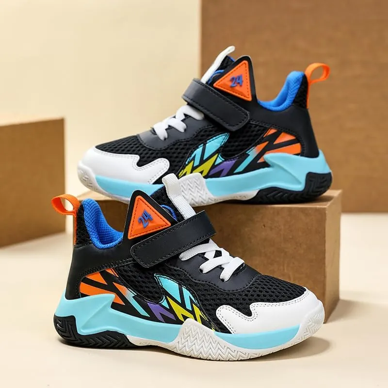 Girl's Boys Basketball Shoes Kids Fashion Comfortable Sneakers Breathable Leightweight Outdoor Sport Non Slip Shoe