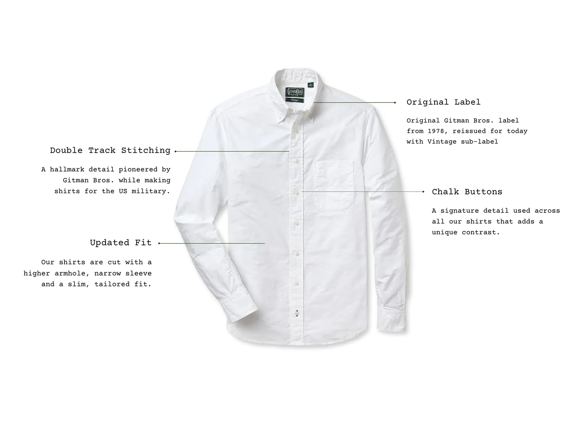 Gitman Bros Vintage Stripe Spring Oxford Shirt