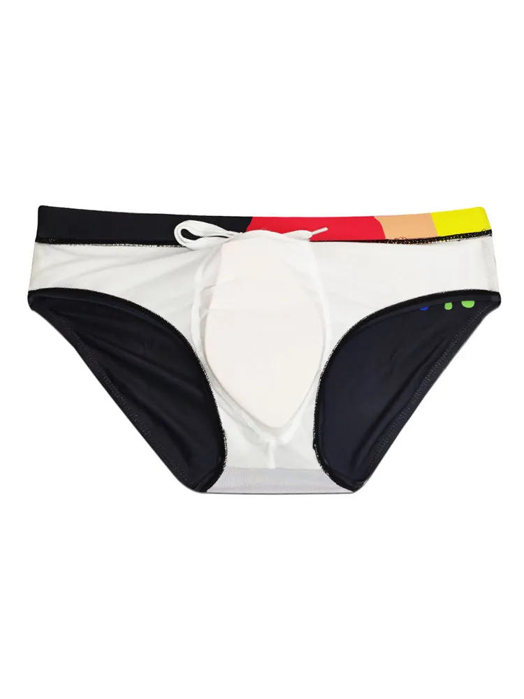 Graffiti Cushioned Men's Swimsuit Briefs