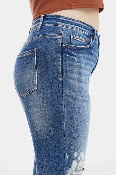High Waist Distressed Jeans
