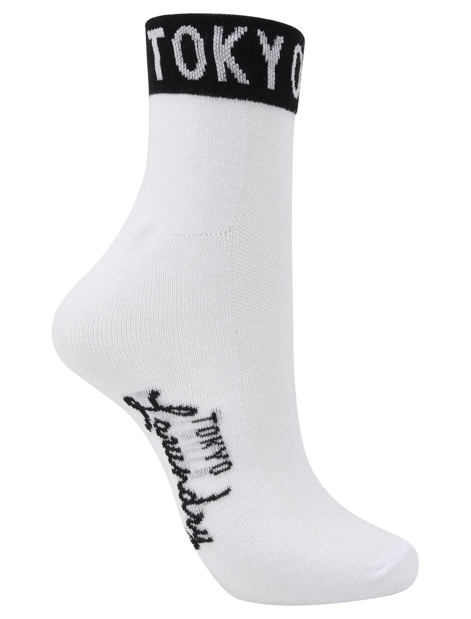 Jolie (3 Pack) Assorted Trainers Socks in Light Grey Marl / Black / White - Tokyo Laundry