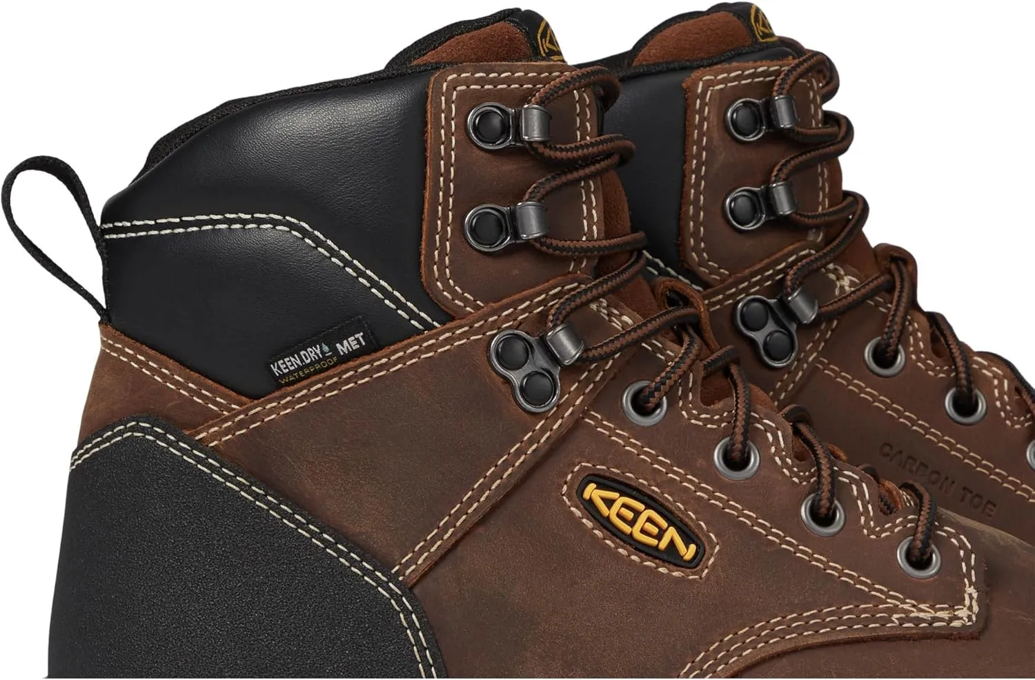 KEEN Utility Men's Evanston 6 Composite Toe Waterproof Internal Met Guard Work Boots