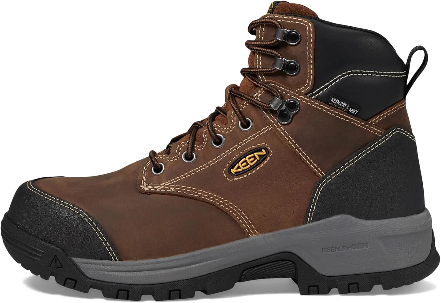 KEEN Utility Men's Evanston 6 Composite Toe Waterproof Internal Met Guard Work Boots