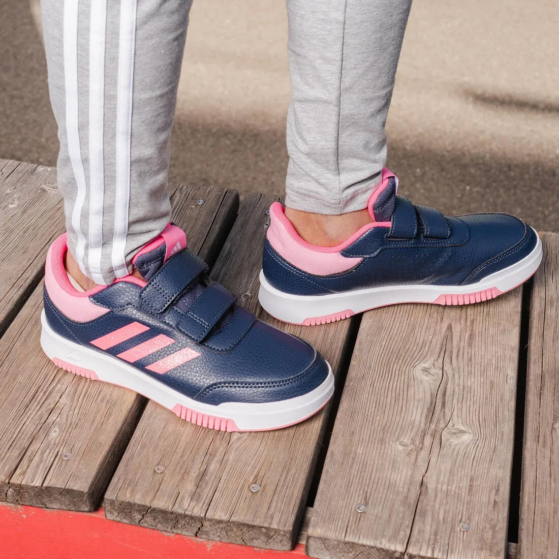 Kids' Rip-Tab Trainers Tensaur - Blue/Pink