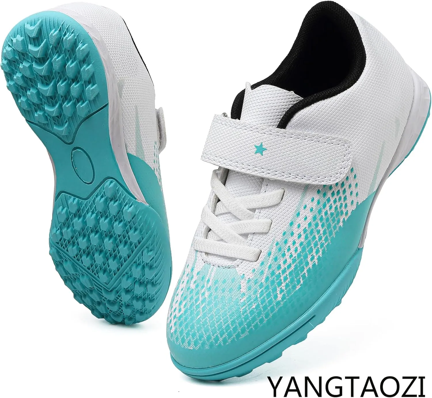 Kids Turf Soccer Shoes Boys Girls Youth Indoor Outdoor Soccer Cleats Football Shoes (Toddler/Little Kid/Big Kid)