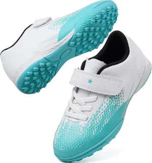Kids Turf Soccer Shoes Boys Girls Youth Indoor Outdoor Soccer Cleats Football Shoes (Toddler/Little Kid/Big Kid)