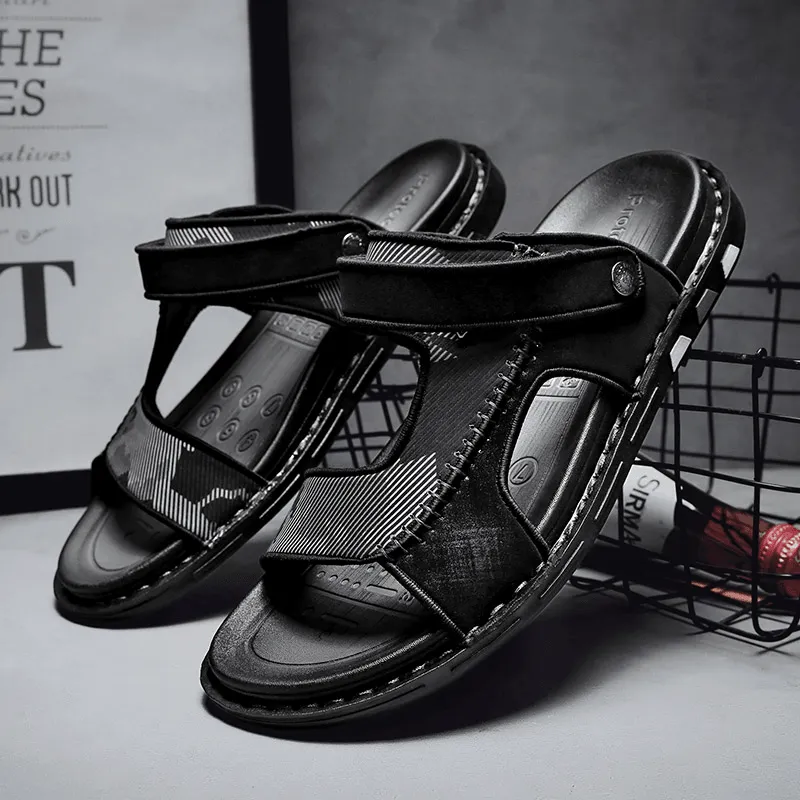 kkboxly kkboxly Men Two-Ways Non-Slip Lightweight Casual Outdoor Sandals