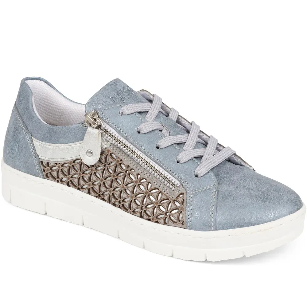 Lace-Up Leather Trainers - DRS39500 / 324 814