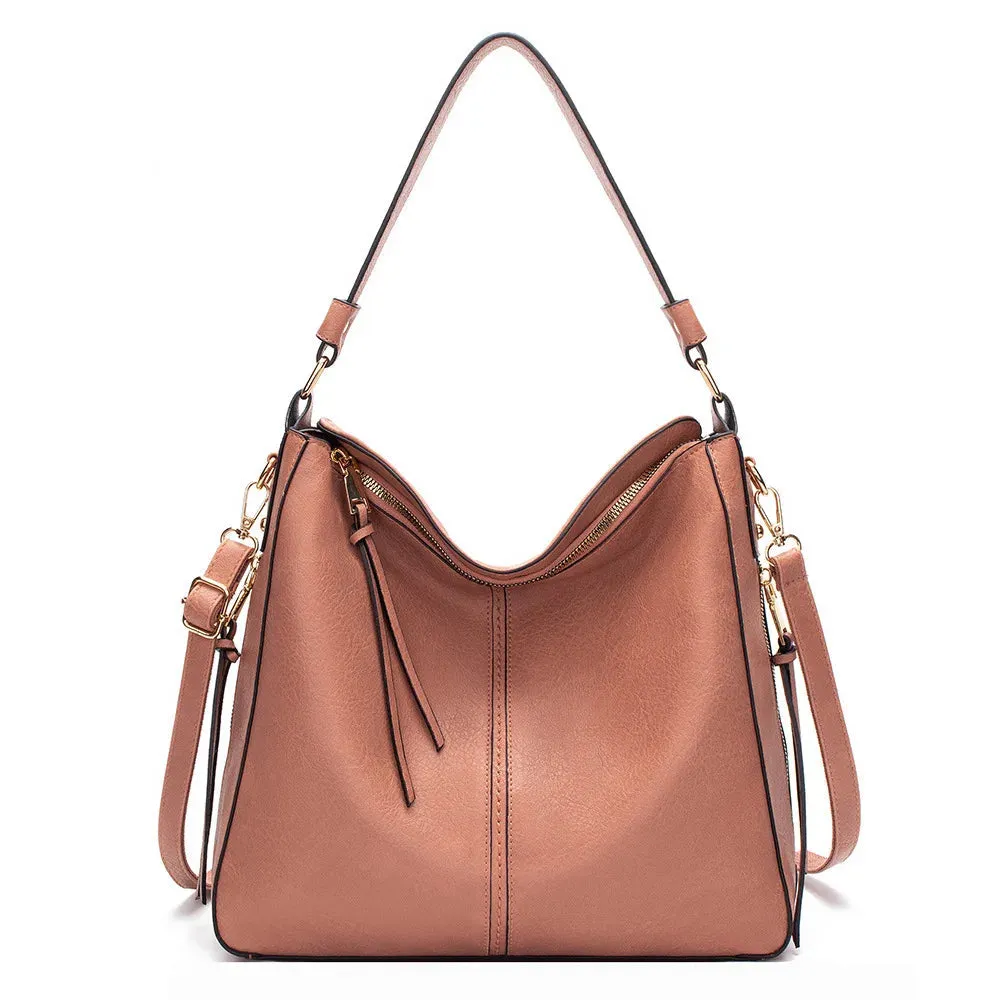 Leather Hobo Bag for Women