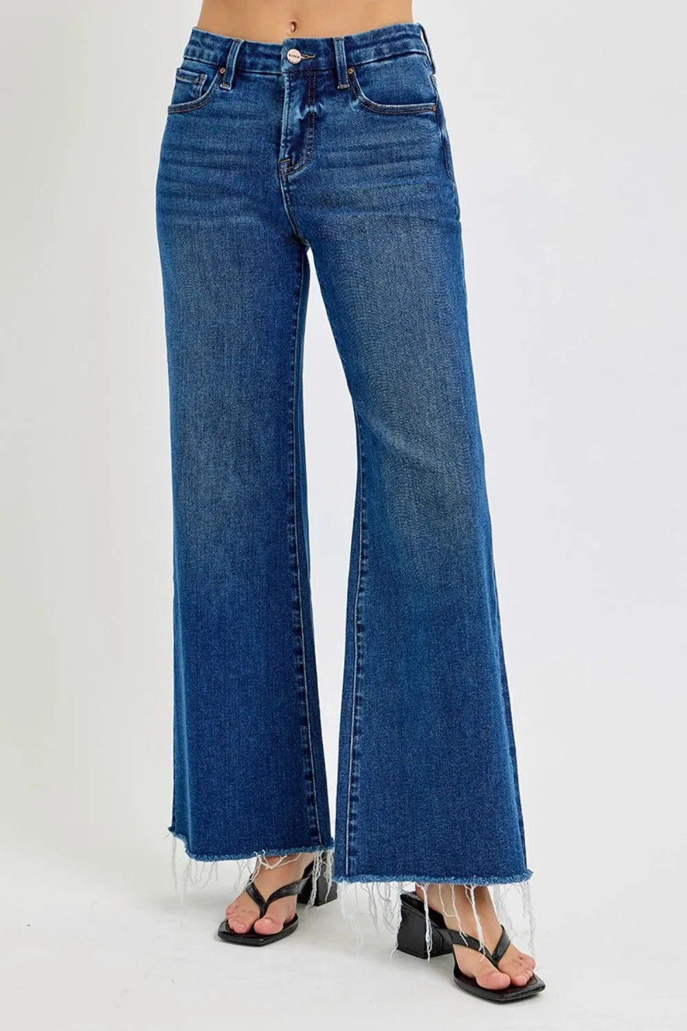 Maura High Rise Tummy Control Wide Leg Jeans