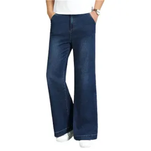 Men’s High Waist Flare Jeans – Vintage-Inspired Loose Fit for Autumn & Winter