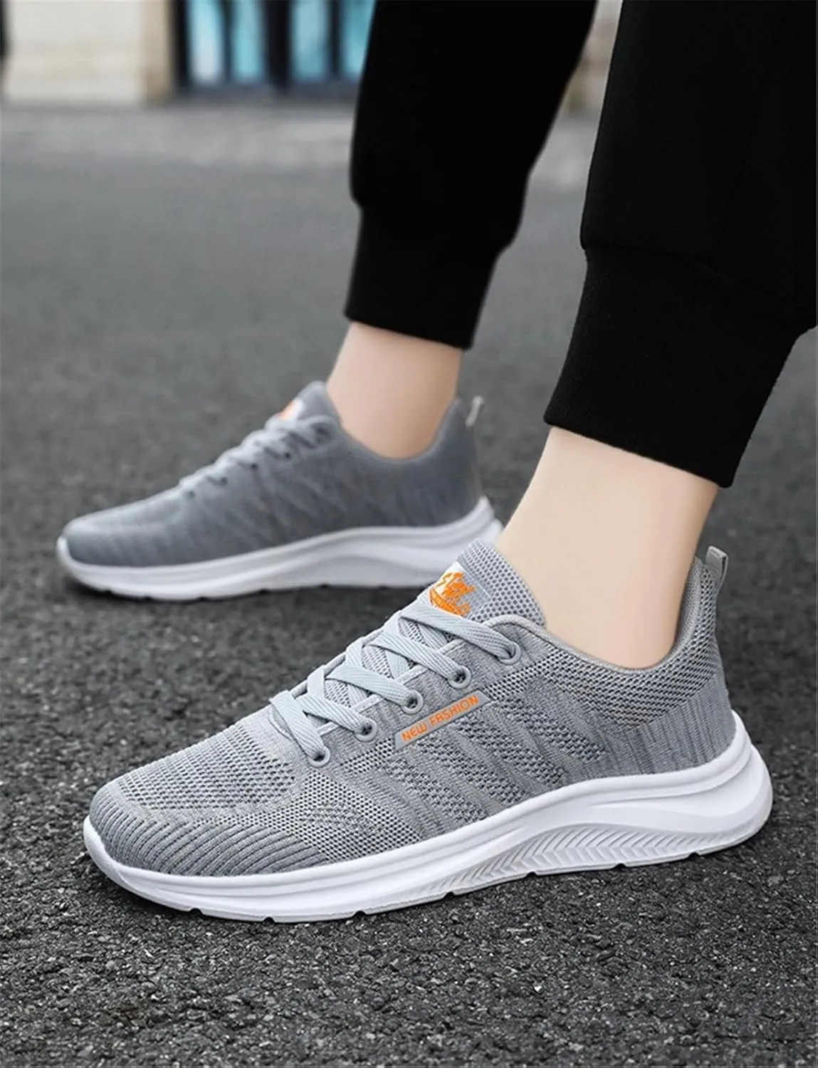 Mens Walking Shoes,Ultra Lightweight Breathable Tennis Running Shoes Mesh Non-Slip Casual Comfortable Fashion Sneakers Work Gym Workout Athletic Sport Cuhioning Trainers