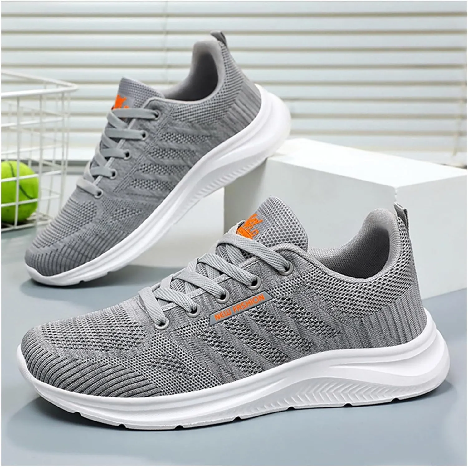 Mens Walking Shoes,Ultra Lightweight Breathable Tennis Running Shoes Mesh Non-Slip Casual Comfortable Fashion Sneakers Work Gym Workout Athletic Sport Cuhioning Trainers
