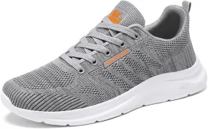 Mens Walking Shoes,Ultra Lightweight Breathable Tennis Running Shoes Mesh Non-Slip Casual Comfortable Fashion Sneakers Work Gym Workout Athletic Sport Cuhioning Trainers