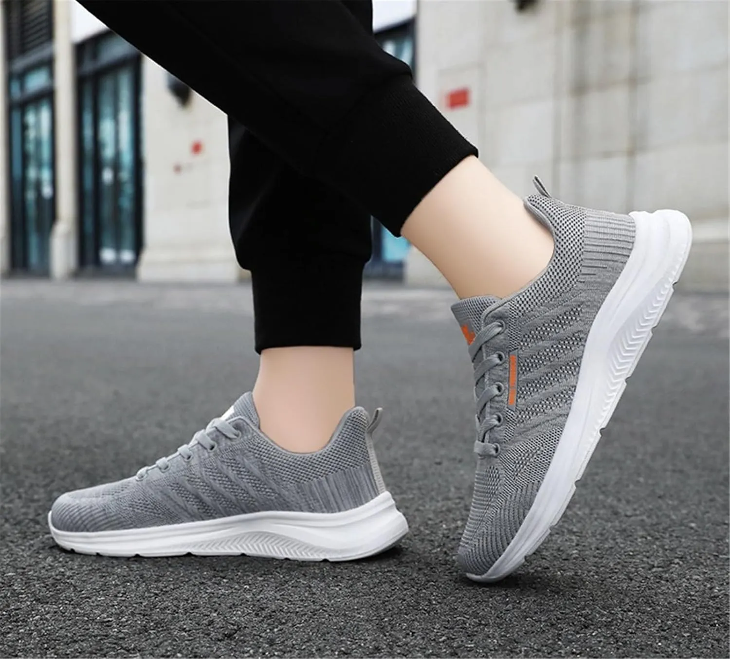 Mens Walking Shoes,Ultra Lightweight Breathable Tennis Running Shoes Mesh Non-Slip Casual Comfortable Fashion Sneakers Work Gym Workout Athletic Sport Cuhioning Trainers