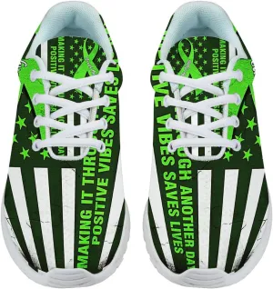 Mental Health Awareness Shoes for Women Men Trail Running Casual Fashion Sneakers Slip-on Tennis Shoes