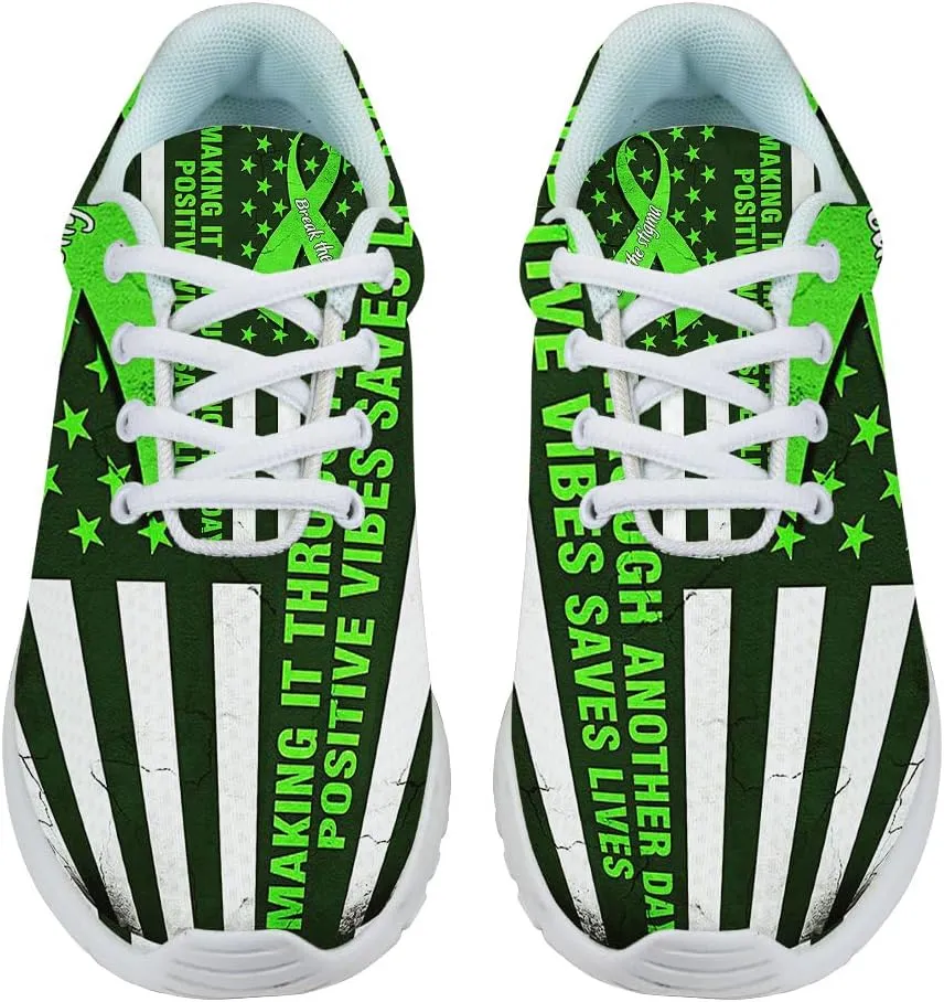 Mental Health Awareness Shoes for Women Men Trail Running Casual Fashion Sneakers Slip-on Tennis Shoes