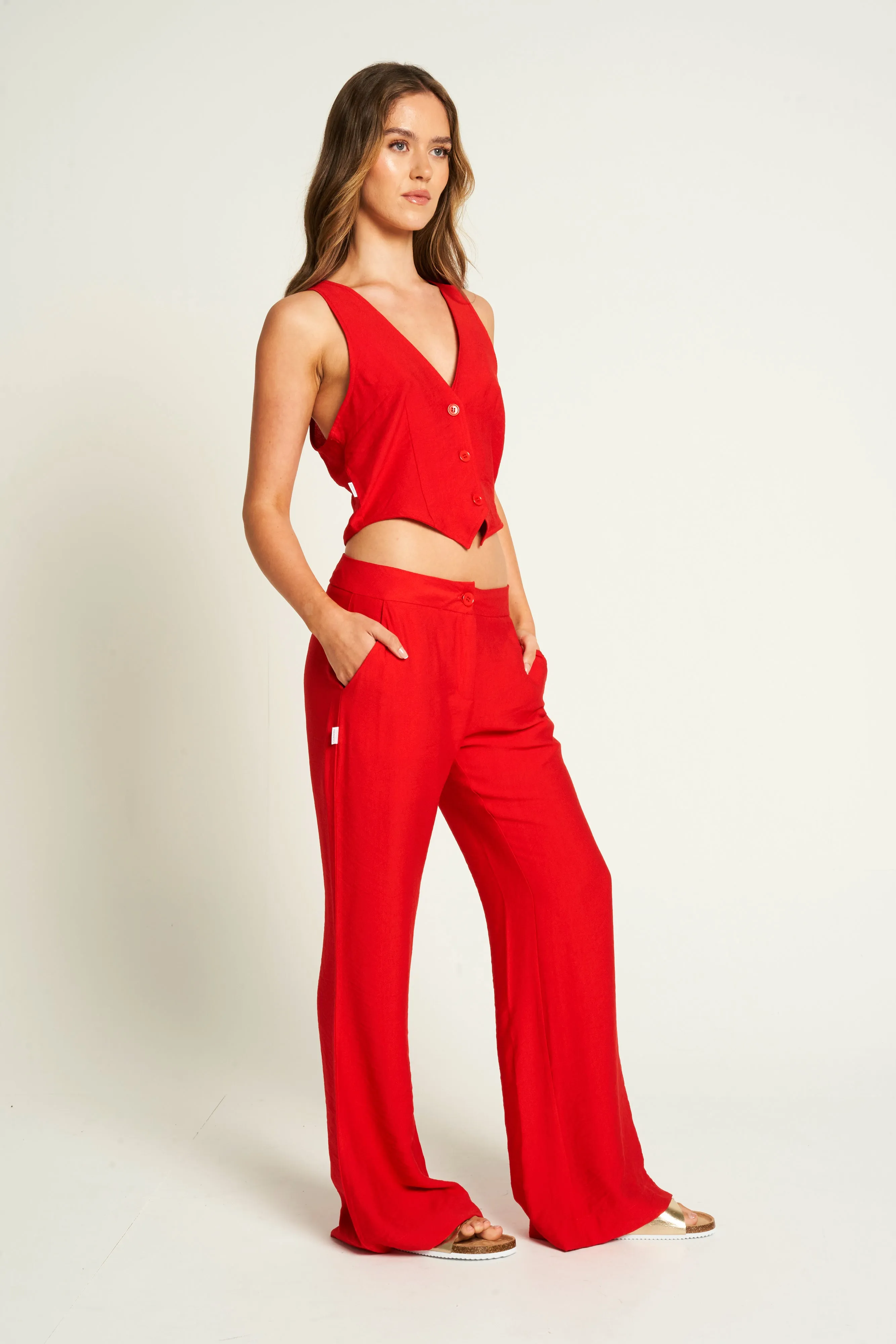 Mid Rise Trouser