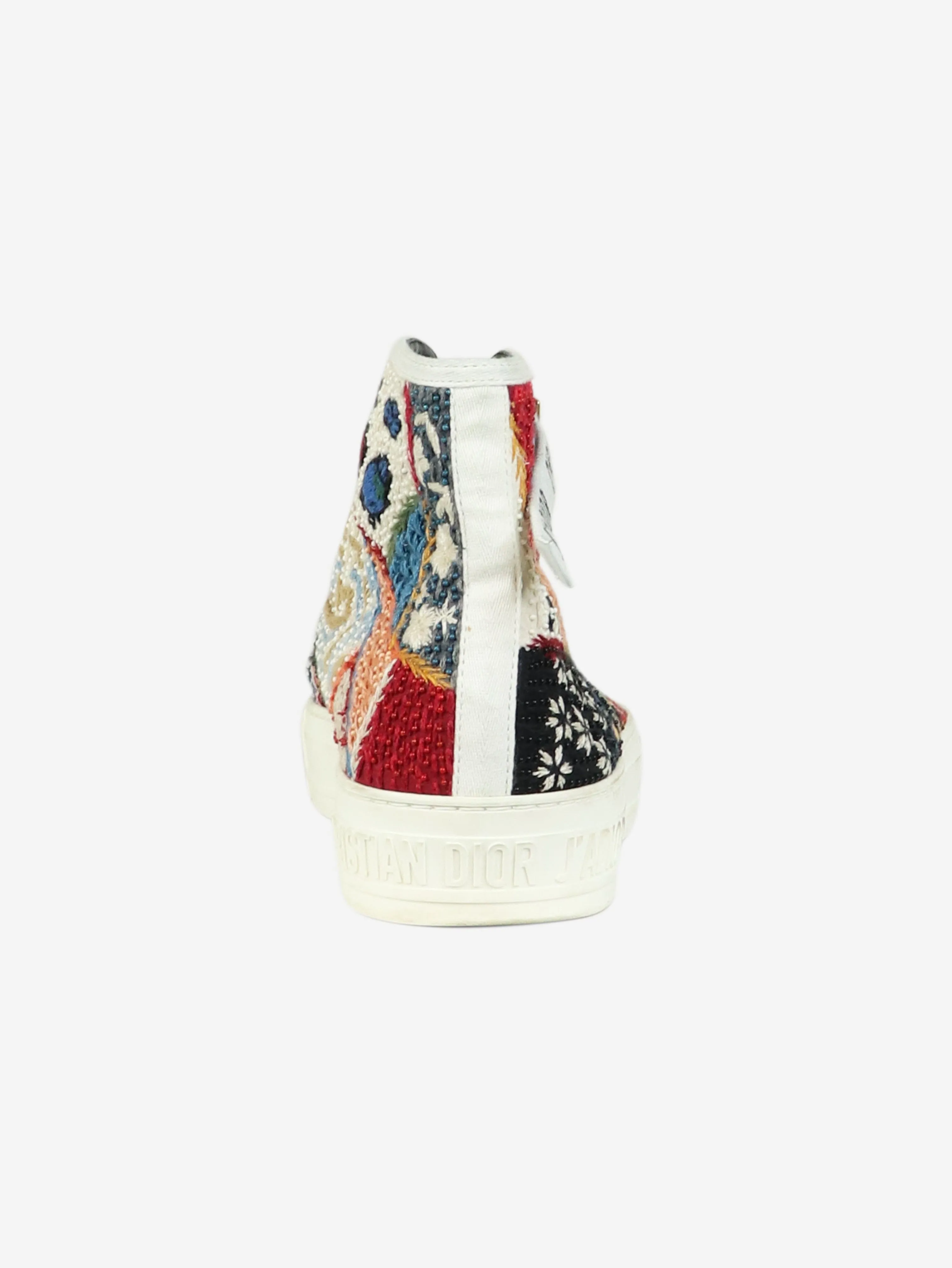 Multicolour Peace and Love beaded trainers - size EU 38