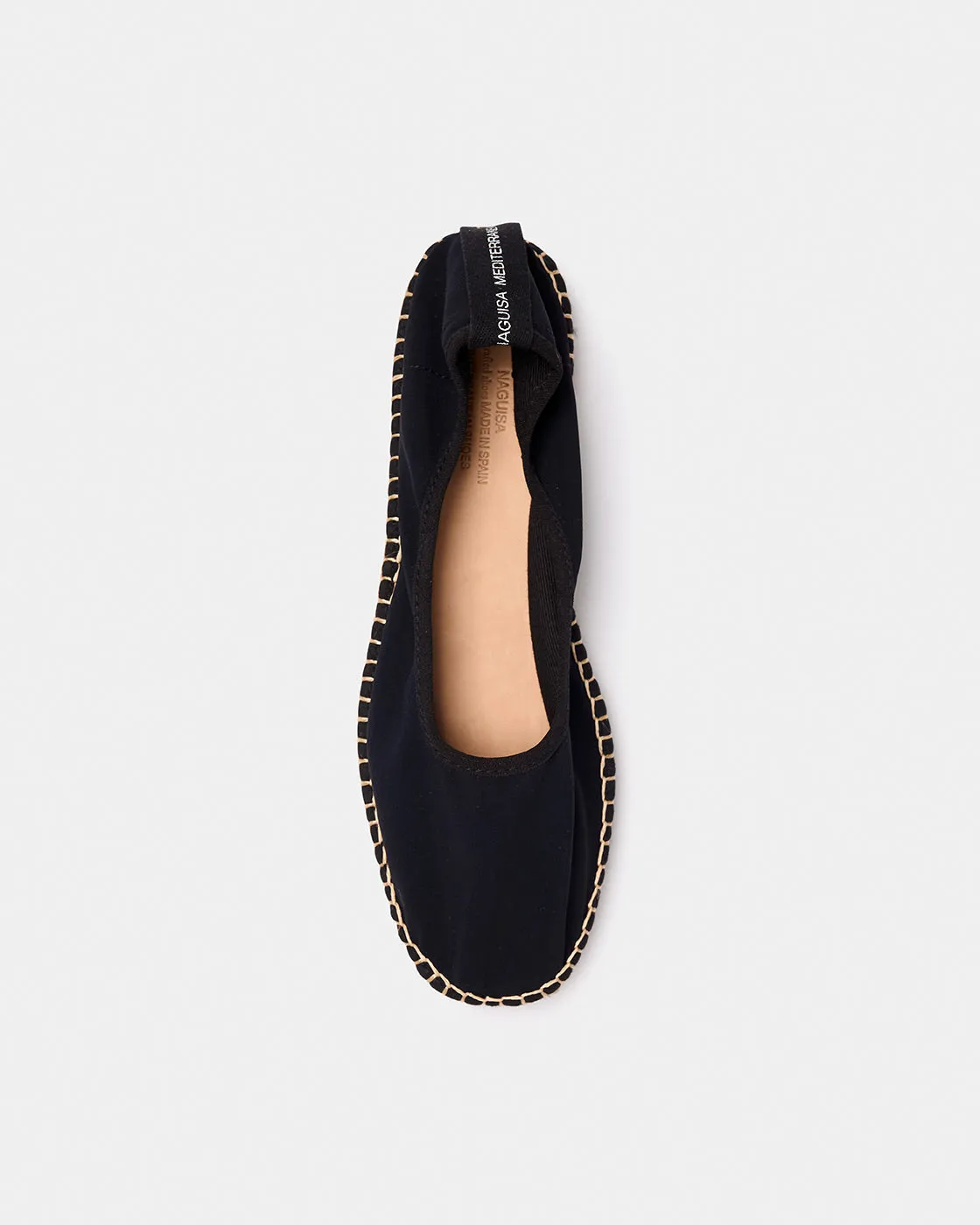 Naguisa Allium Black Tostado Espadrille