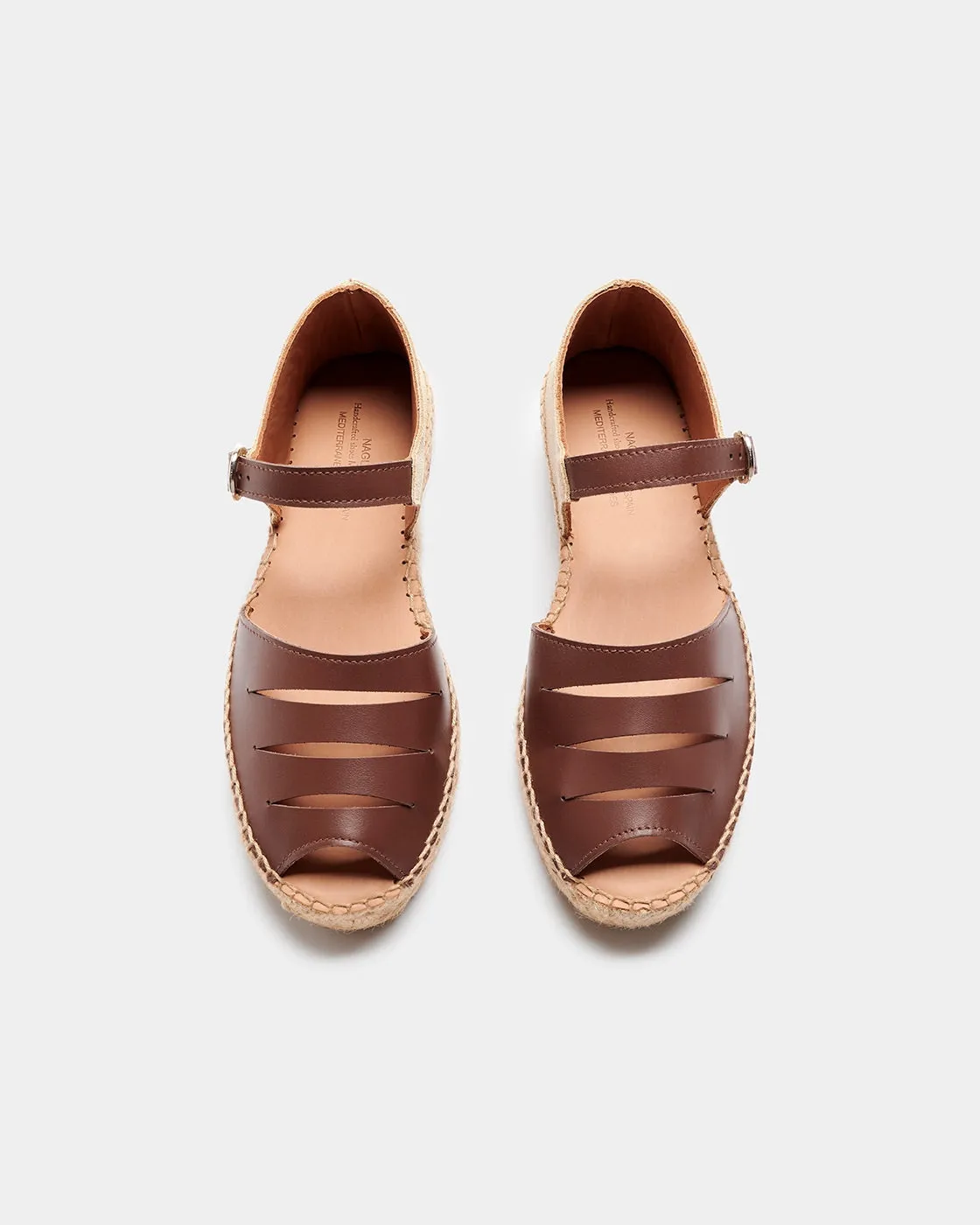 Naguisa Silencio Brown Platform Espadrille