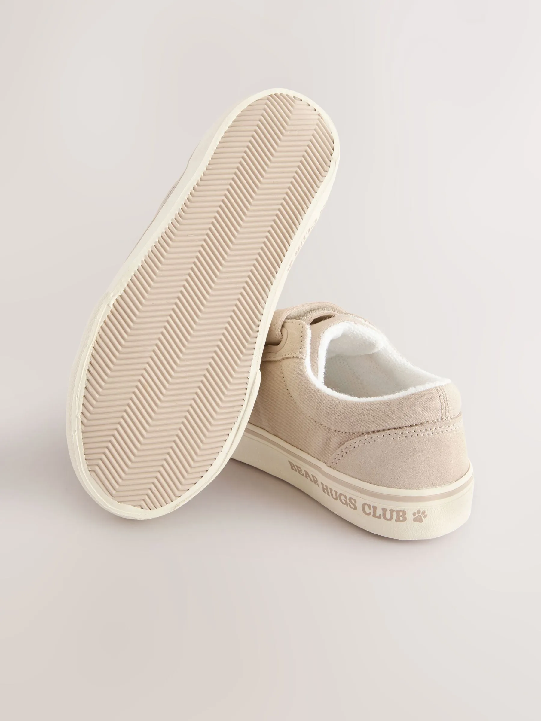 Neutral Standard Fit (F) Touch Fasten Strap Printed Trainers