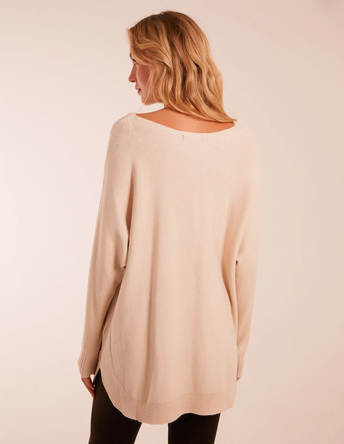 Pocket Slash Neck Jumper