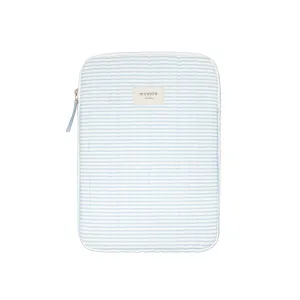 powder blue stripe tablet case