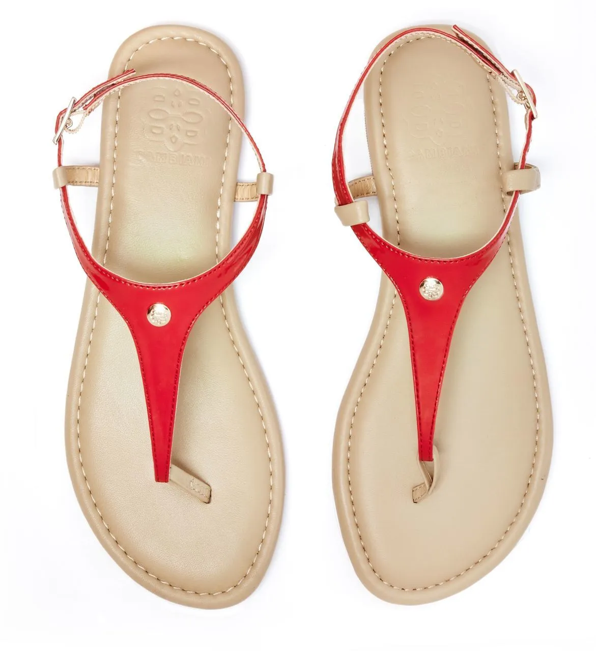 Red Genuine Leather