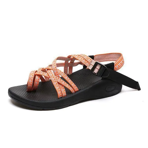 Roman Adjustable Buckle Clip Toe Sandals