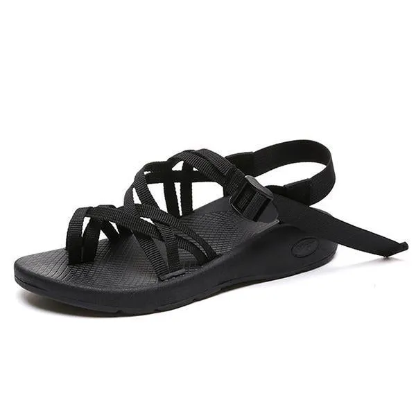 Roman Adjustable Buckle Clip Toe Sandals