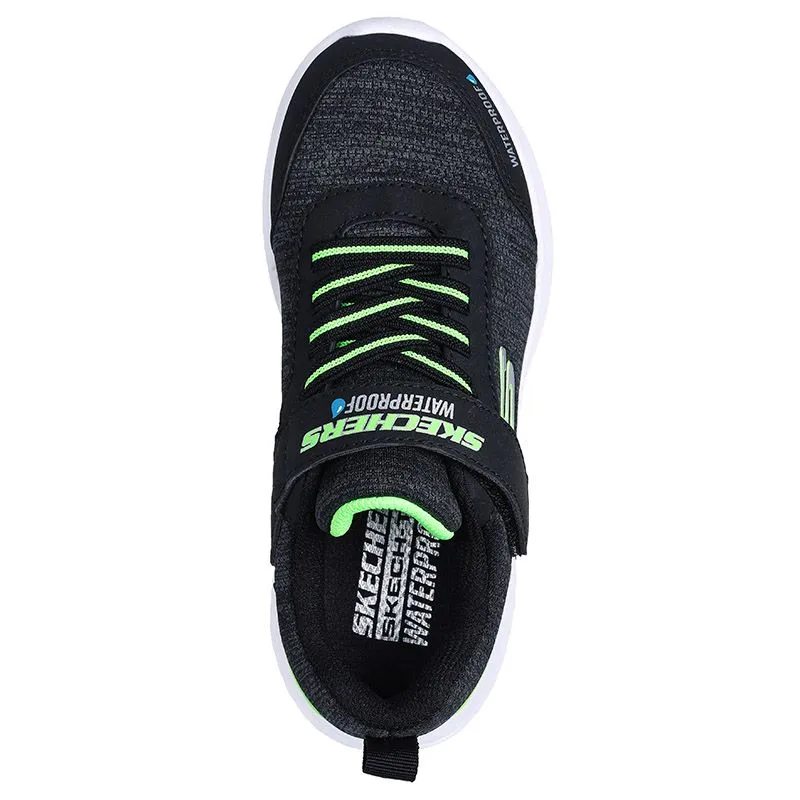Skechers Boys Bounder- Dripper Drop Trainer Black/Lime
