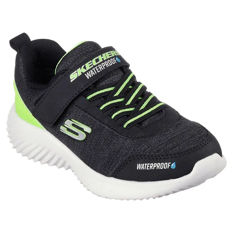 Skechers Boys Bounder- Dripper Drop Trainer Black/Lime