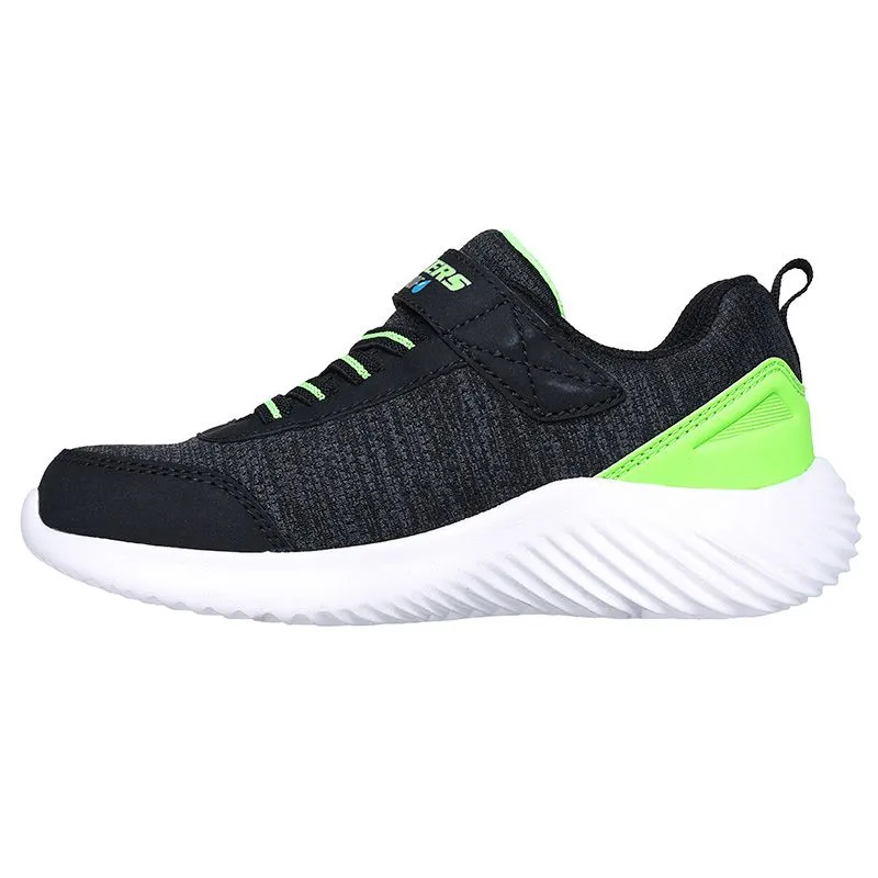 Skechers Boys Bounder- Dripper Drop Trainer Black/Lime
