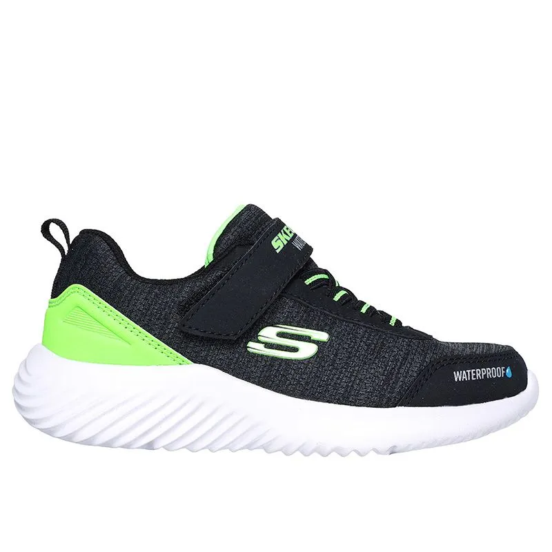 Skechers Boys Bounder- Dripper Drop Trainer Black/Lime
